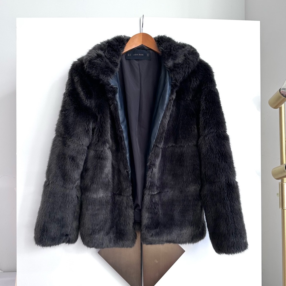 Zara fur coat